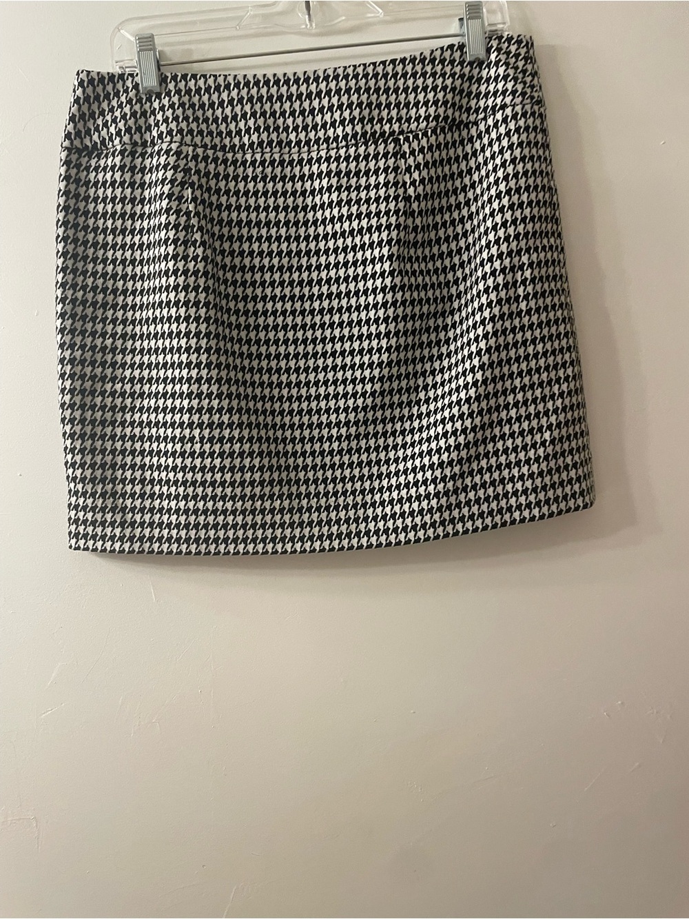 The Limited Black & White Houndstooth Mini Skirt